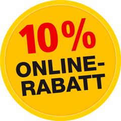 10 Prozent Online-Rabatt