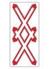 §50/*6d Andreaskreuz mehrgleisig senkrecht Tafel