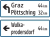 §53/13b Wegweiser zweizeilig