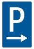 §53/*1b Parkplatz        Pfeil rechtsweisend