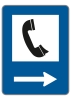 §53/*5 Telefon           Pfeil rechtsweisend