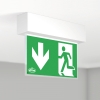 BASICsc Rettungsleuchte 2 E-SIGN RZ AT, 3h Gr. 280x188x46mm Deckenmontage