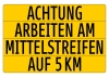 Einschubtafel Umleitung 4-zeilig