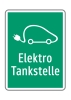 Hinweistafel 'Elektrotankstelle'