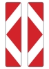 Leitbaken rot/weiß