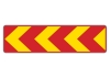 Leitplanken rechteckig  rot/gelb
