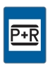 Hinweistafel 'P+R'
