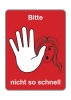 Sondertafel 'Bitte nicht so schnell'