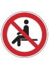 Sitzen verboten