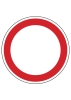 Verbotsschild rund (leer) mit Wunschtext