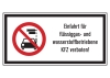 Einfahrt für flüssiggas-u. wasserstoffbetriebene KFZ verboten!