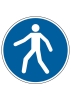 Fußgängerweg benutzen