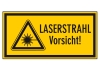 Symbol + Text LASERSTRAHL Vorsicht!