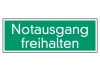 Notausgang freihalten