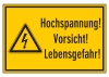 Hochspannung Vorsicht Lebensgefahr
