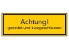 Achtung! geerdet und kurzgeschlossen