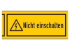 'Nicht einschalten' selbstklebend, auf Rolle zu 50 lfm