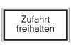 Zufahrt freihalten
