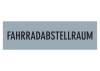 Stockwerkschild FAHRRADABSTELLRAUM Alu selbstklebend