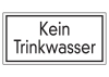 Kein Trinkwasser.