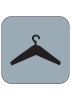 PVC-Piktogramm Symbol Garderobe