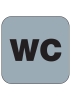 PVC-Piktogramm WC