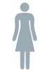 Alu-Piktogramm Symbol Damen A2/C0