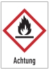 GHS 02 Flamme 'Achtung' 6 Stück/Bogen