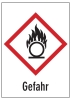 GHS 03 Flamme über Kreis 'Gefahr' 6 Stück/Bogen