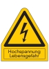 Hochspannung Lebensgefahr (Dreieck)
