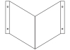 Winkelschild (leer)