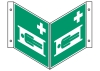 Winkelschild E013 Krankentrage