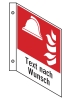Fahnenschild Brandbekämpfung (leer) m.Wunschtext