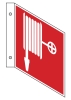 Fahnenschild Löschschlauch