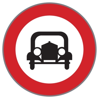 §52/6a Fahrverbot für alle Kraftfahrzeuge außer einspurigen Motorrädern