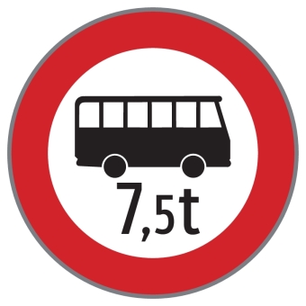 §52/7f Fahrverbot für Omnibusse Gewichtsangabe