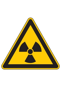 Warnung vor radioaktiven Stoffen oder ionisierender Strahlung