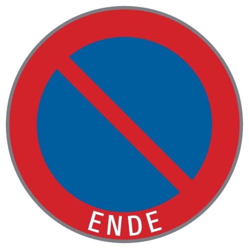 Artikelbild des Artikels “§52/13a Parken verboten mit Aufdruck: Ende “