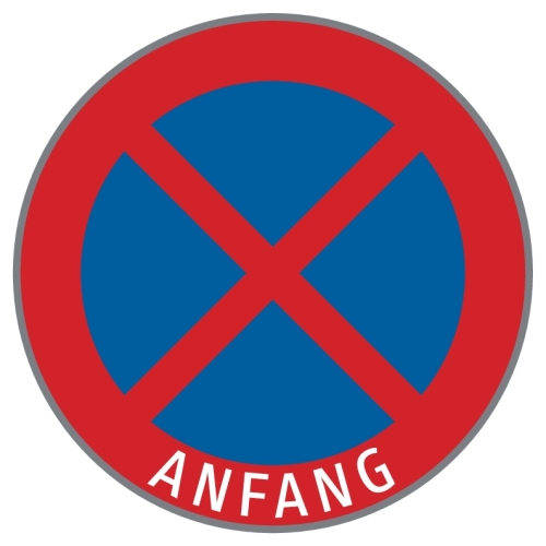 Artikelbild des Artikels “§52/13b Halten und Parken verboten mit Aufdruck: Anfang “