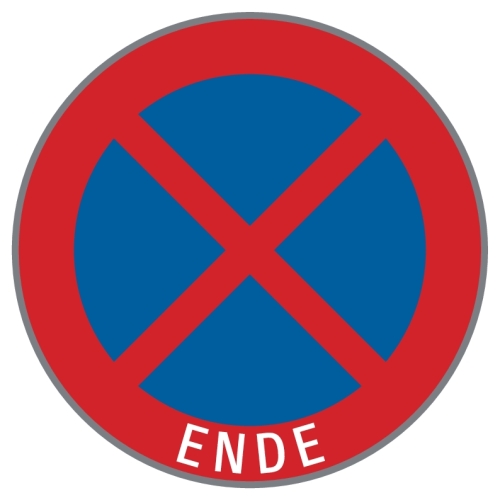 Artikelbild des Artikels “§52/13b Halten und Parken verboten mit Aufdruck: Ende “