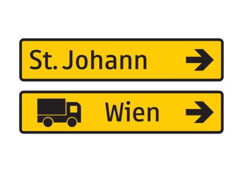 Artikelbild des Artikels “§53/16b Umleitung Wegweiser einzeilig “