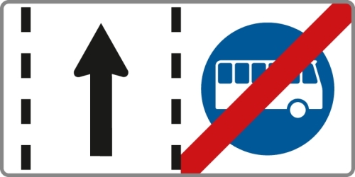 Artikelbild des Artikels “§53/25a Ende eines Fahrstreifens für Omnibusse “
