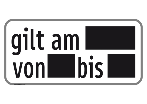 Artikelbild des Artikels “§54 Zusatztafel Bild Z62 “