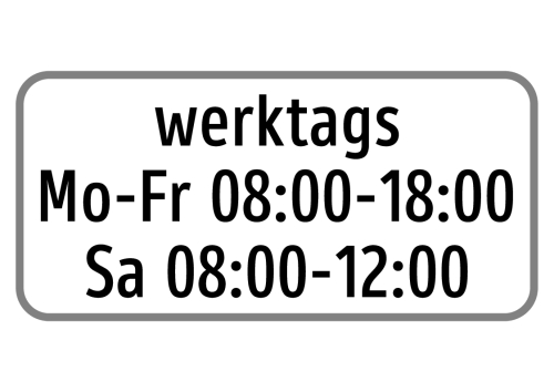 Artikelbild des Artikels “§54 Zusatztafel Bild Z63 “
