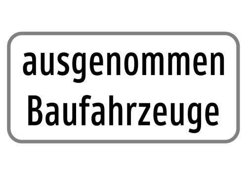 Artikelbild des Artikels “§54 Zusatztafel Bild Z91 (Baustelle) “