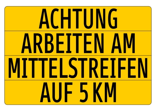Artikelbild des Artikels “Einschubtafel Umleitung 4-zeilig “