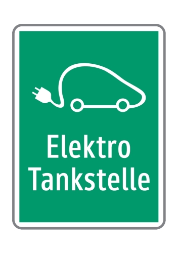 Artikelbild des Artikels “Hinweistafel 'Elektrotankstelle' “