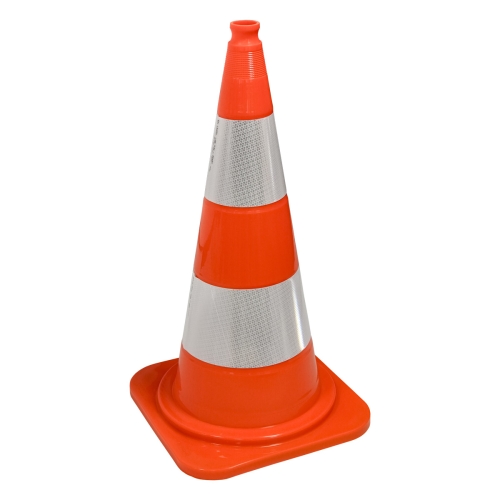 Artikelbild des Artikels “Leitkegel 750mm orange  rutschfest mit 2 reflek. Folienstreifen Typ2 “