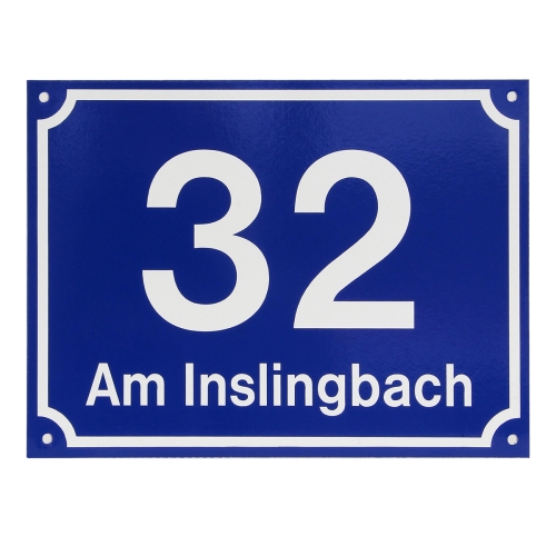Artikelbild des Artikels “Hausnummerntafel Folie auf Alu “