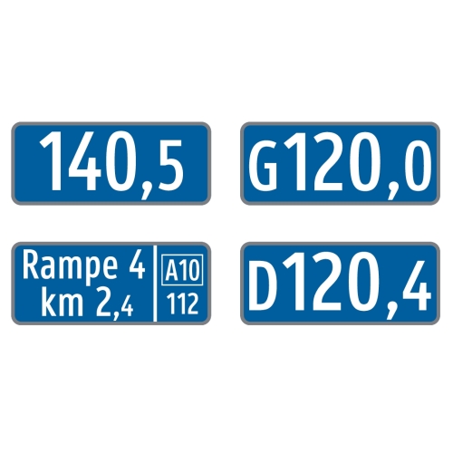 Artikelbild des Artikels “Kilometertafel Format 1 Bundesstraßen A und S “